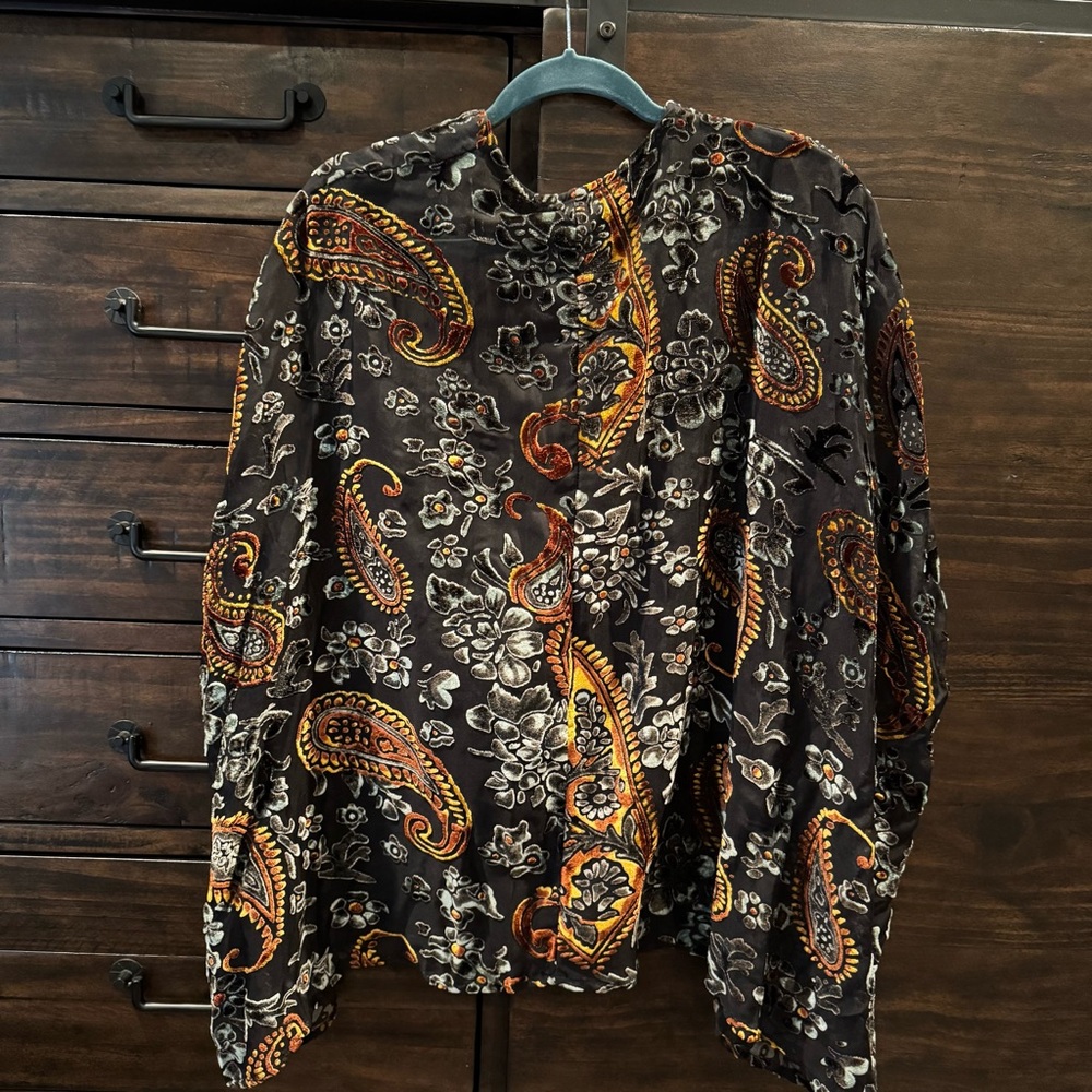 Umgee Velvet Burnout Kimono - Picture 5 of 5